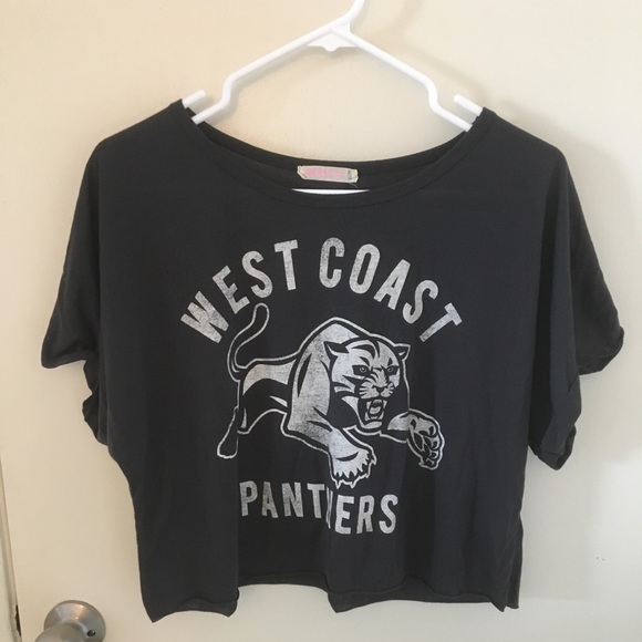🌹3 for one🌹West Coast Panthers Crop Top - Picture 1 of 2